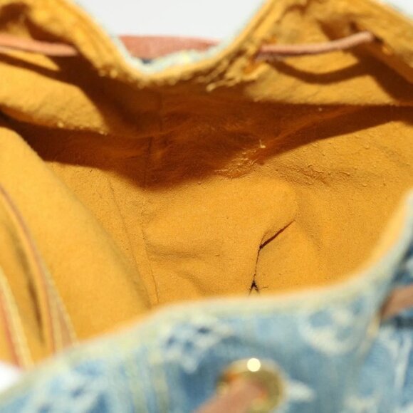 LOUIS VUITTON Monogram Denim Sac A Dos GM Backpack Blue M95056 LV Auth 40432 - Picture 13 of 16